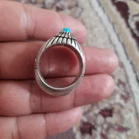 انگشتر نقره۹۲۵ دست ساز فیروزه نیشابور صاف مغز سنگ|جواهرات|تهران, طرشت|دیوار