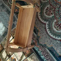 سلام خسته نباشی گهواره چوبی تمیز|تخت و صندلی بچه|نجفآباد, یزدانشهر|دیوار