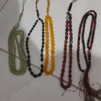 تسبیح عقیق و شاه مقصود و زنجیر حبادی