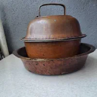 ظروف قدیمی قابلمه تابه مسی