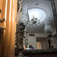 آینه شمعدان برنج|آینه|کرج, باغستان|دیوار