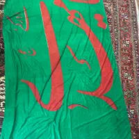 پرچم محرم رنگ سبز همراه علم ۶ متر ارتفاع
