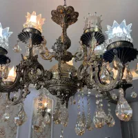 لوستر و دیوار کوب  سیاه قلم  پذیرایی و اشپزخانه