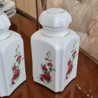 سرویس چینی گل سرخی آنتیک|ظروف سرو و پذیرایی|تهران, مینای جنوبی|دیوار