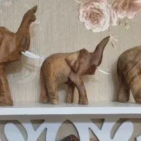 دکوری وشمعدونای چوبی