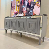 میز کنسول و تلویزیون با آینه