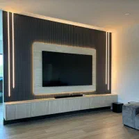 نصاب کاغذدیواری قرنیز ترموال ماربل شیت دیوار تی وی