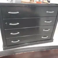 فروش تخته خواب و تشک و دو عدد کشویی بغل تخت خواب|تخت و سرویس خواب|ساوه, |دیوار