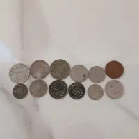 ۱۲عدد سکه قدیمی ایرانی جمهوری اسلامی