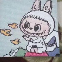 نقاشی الماسی کامل شده لبوبو