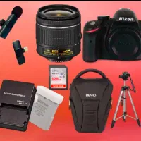 دوربین نیکون D3200 با پایه و لوازم کامل|دوربین عکاسی و فیلمبرداری|تهران, فلسطین (میدان انقلاب)|دیوار