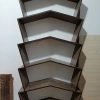 قفسه کتاب شیک و جادار|کتابخانه، شلف، قفسه‌های دیواری|کاشمر, |دیوار