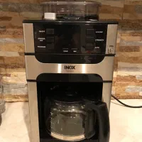 قهوه ساز مارک المانی  اینوکس ((inox)) همراه اسیاب