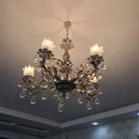 لوستر شاه عباسی برنج ۵ شاخه قدیمی