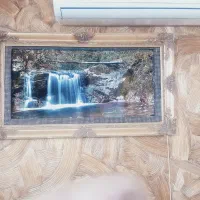 تابلو فرش نقش آبشار|تابلو فرش|کرج, پیشاهنگی|دیوار