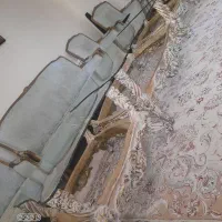 دو عدد جلو مبلی و یک میز وسط کار دست چوب