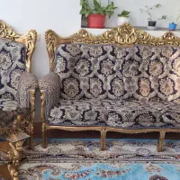 مبل 7 نفره استیل به همراه میز ناهارخوری|مبلمان خانگی و میز عسلی|ملارد, |دیوار