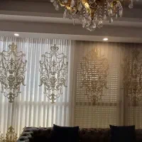 پرده سوزن دوزی زیبا و باکلاس|پرده، رانر، رومیزی|تهران, اکباتان|دیوار