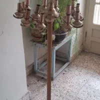 لوستر برنجی با پایه