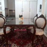 میز نهار خوری   تمام راش   نو|میز و صندلی غذاخوری|بناب, |دیوار