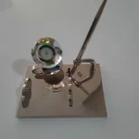 جا قلمی و ساعت قدیمی