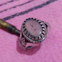 انگشتر نقره شجر به همراه دو قطعه سنگ