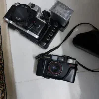 عتیقه. دوربین و مداد تراش قدیمی