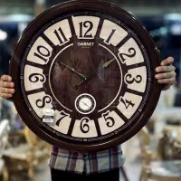 ساعت دیواری طرح چوب گارنت|ساعت دیواری و تزئینی|رشت, دیلمان|دیوار
