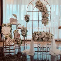 گل آرایی بله برون مصنوعی(جایگاه عروس)