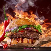 سالن دار در فست فود