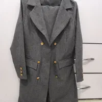 مانتو شلوار اداری یقه انگلیسی