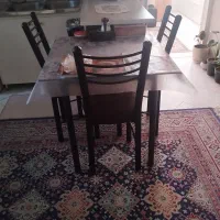 میز ناهار خوری فرفورژه کاملا سالم