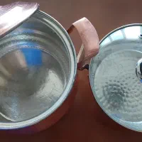 ماهیتابه و قابلمه ۱۸ سانت مسی