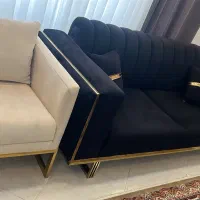 فروش مبل ۸نفره استیل ابکاری شده|مبلمان خانگی و میز عسلی|رشت, پل تالشان|دیوار