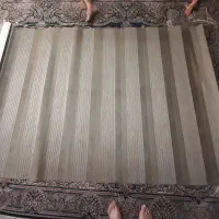 پرده زبرا رنگ کرم ...درحدکاملا نو