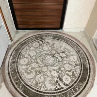 قالیچه گرد یک و نیم متری کاملا نو
