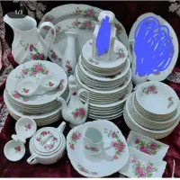 سرویس چینی عتیقه گلسرخی ژاپن