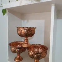 کاسه میوه خوری مسی قلمزنی
