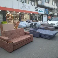 مبل تختشو دو نفره|مبلمان خانگی و میز عسلی|رشت, دباغیان|دیوار