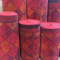 کناره قرمز برشی شهرموکت|گلیم، جاجیم، گبه|قم, امامزاده ابراهیم|دیوار