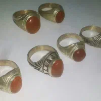 انگشتر عقیق طبیعی اصل نقره قدیمی اما نو|کلکسیون اشیاء عتیقه|قم, باجک یک|دیوار