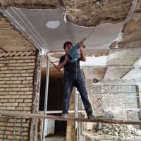 تخریب کار ساختمان مغنی چاه گندن وصلی فاضلاب شهری