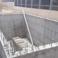 اجرای اسکلت بتن استخر خرده کاری شمع....