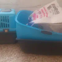 باکس مسقف حمل سگ و گربه به همراه باکس دستشویی