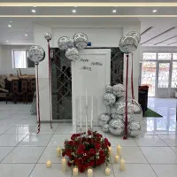 بادکنک آرایی گل آرایی سفره عقد مه سنگین