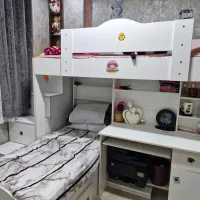 مجموعه تخت دو نفره دو طبقه|تخت و سرویس خواب|تهران, ابوذر|دیوار