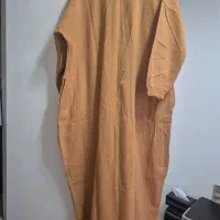 مانتو کفتان فری تا 48و50جلو بسته جنس الیاف