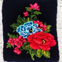 گل رز دست بافت بزرگ