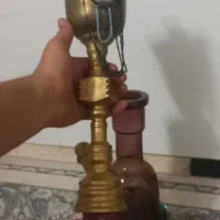 قلیون برنجی سنگین یخدون دار