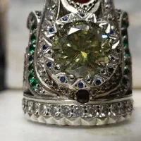 انگشتر تاج جواهری
